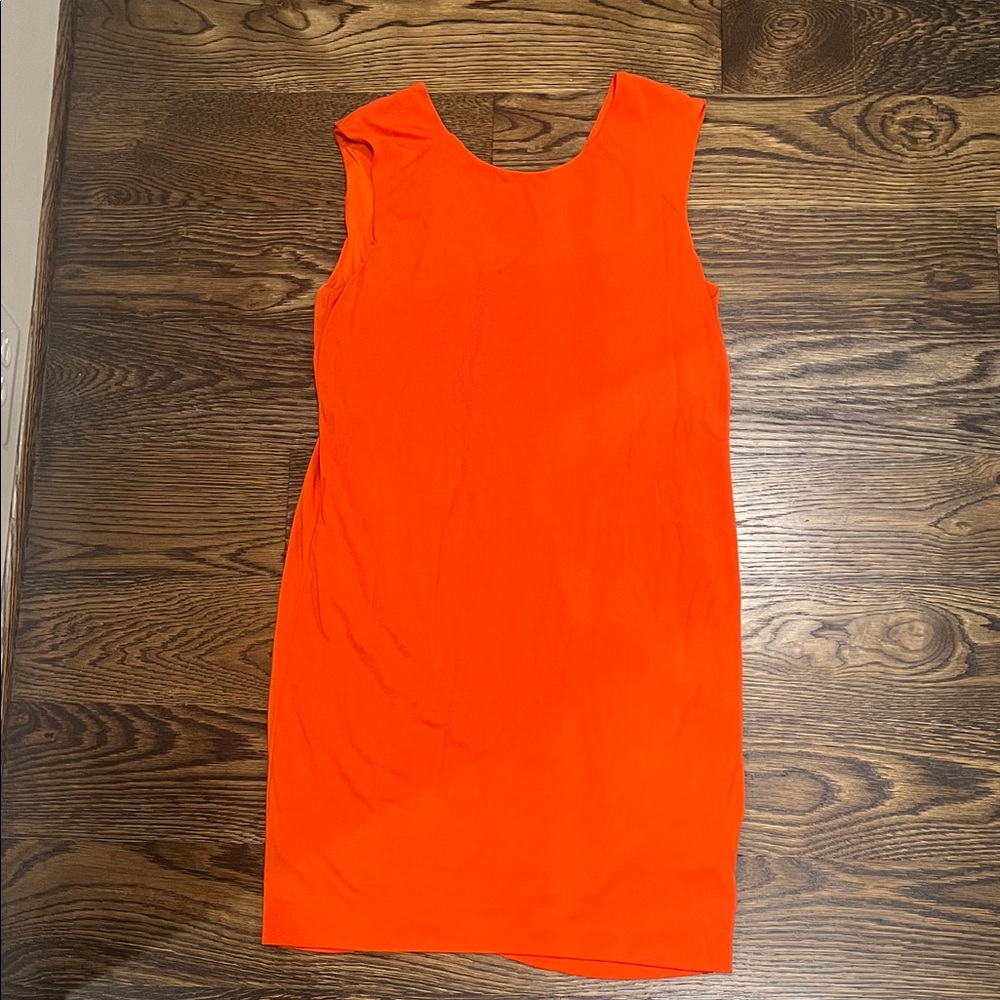 Etcetera Orange Sheath Mini Dress Cocktail